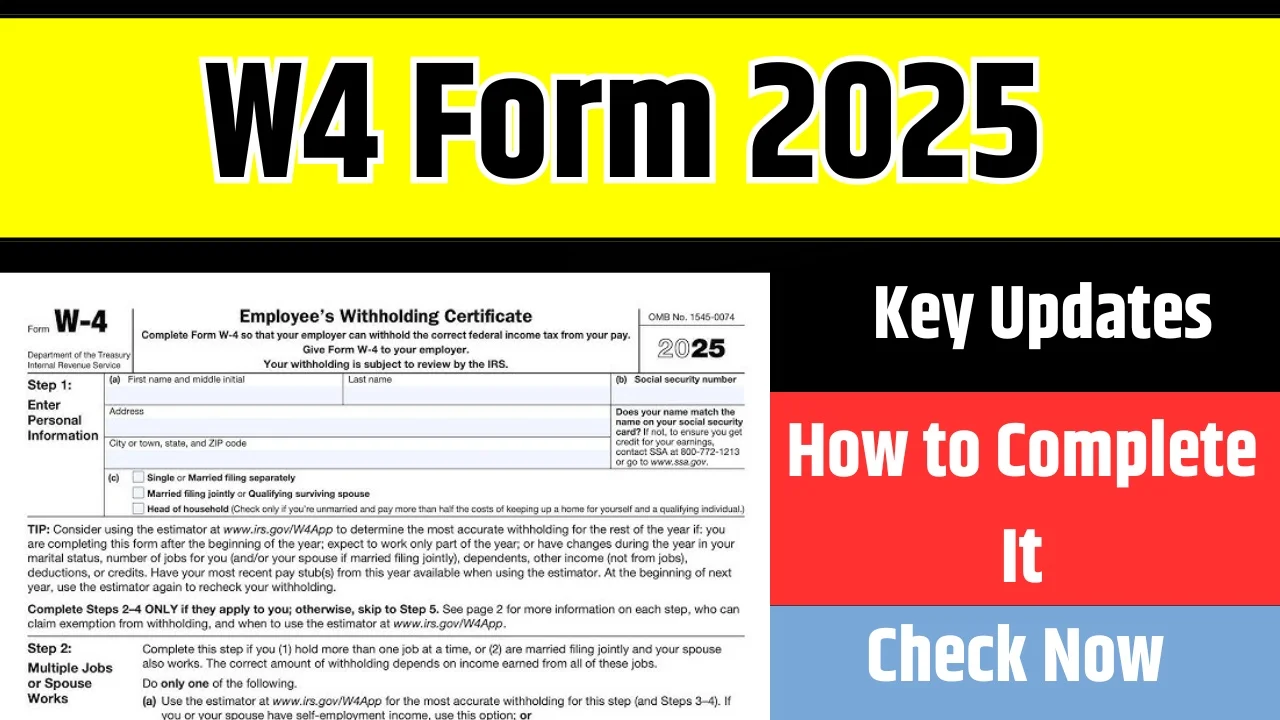 W4 Form 2025